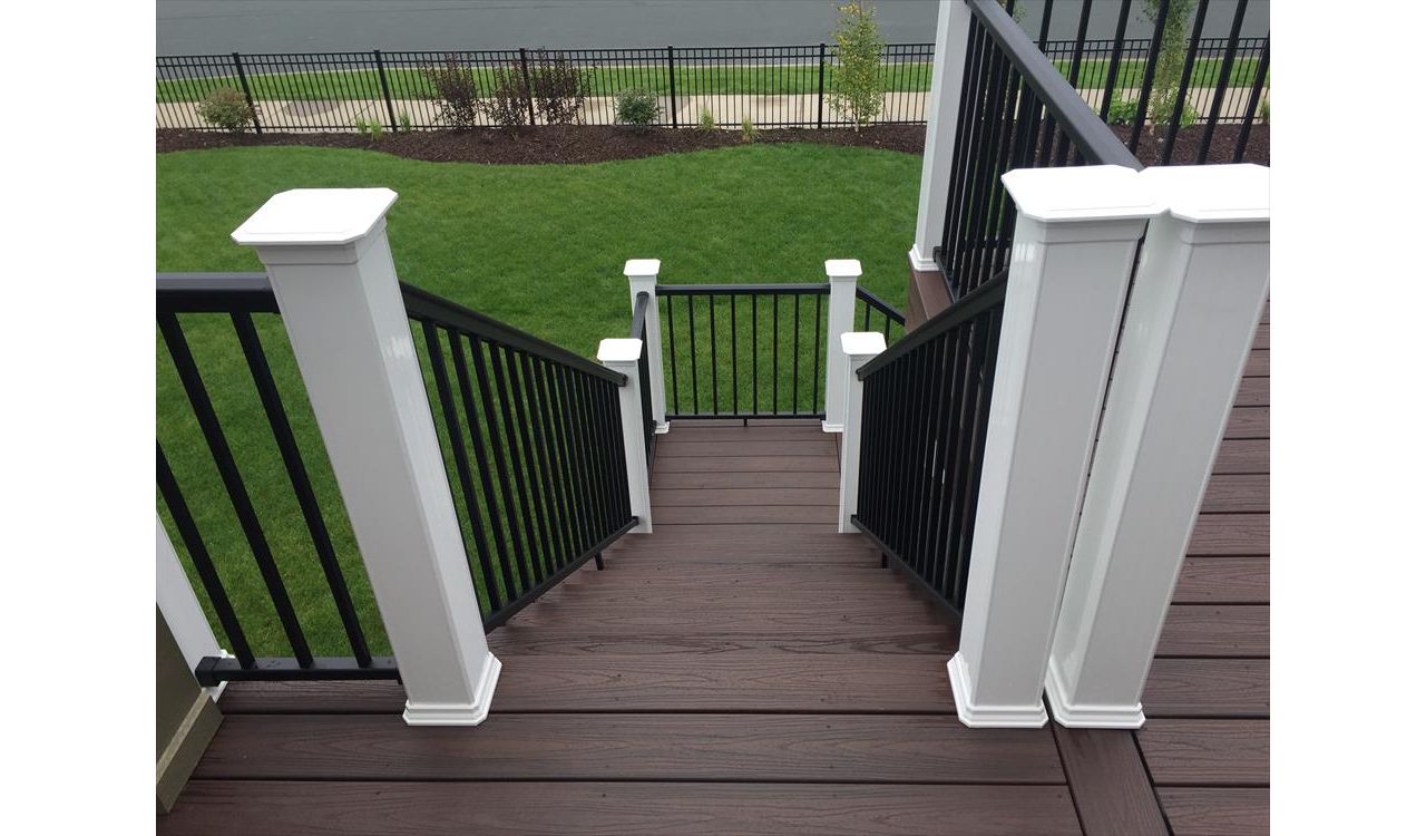 Trex decking in Lava Rock - Maple Grove