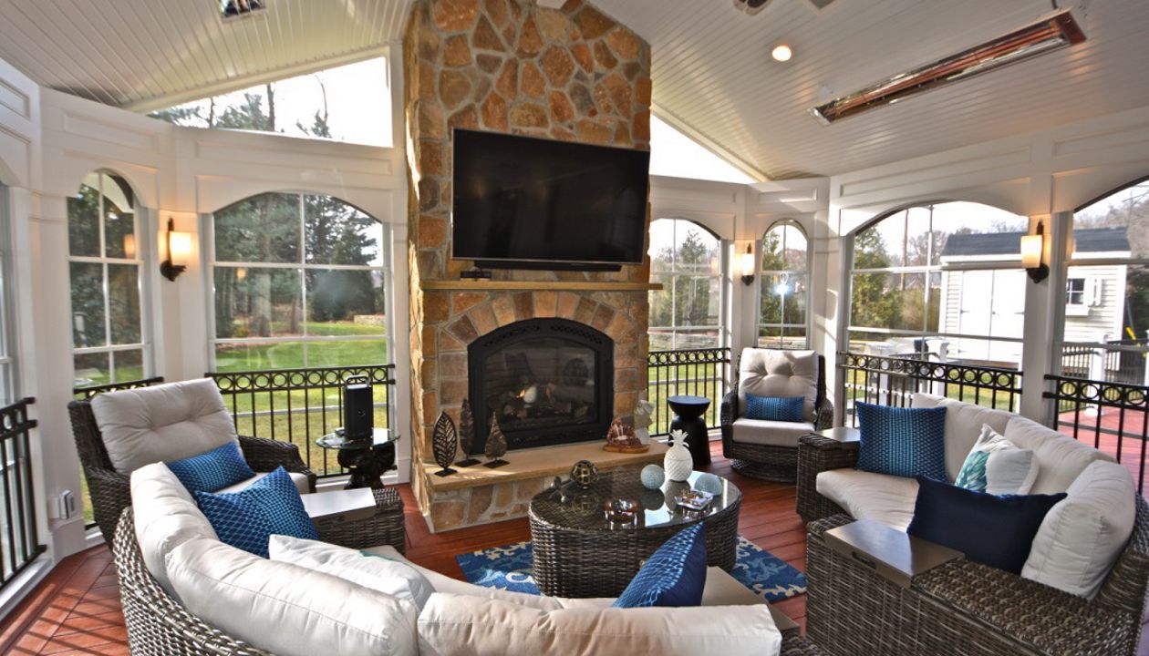 Porch With Windows Angled Corners