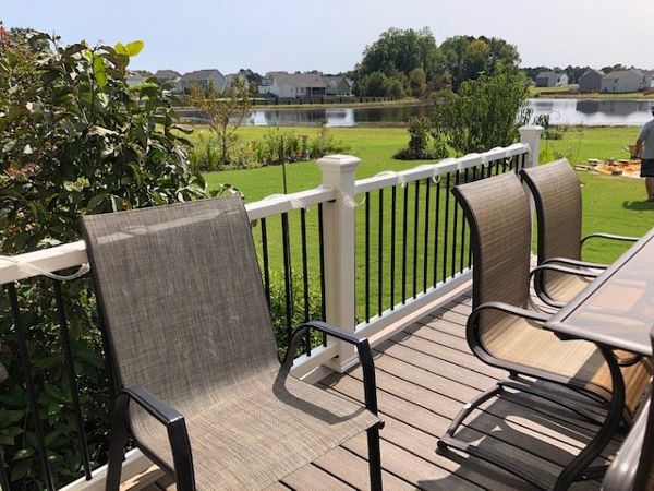 Trex Select railing with a wonderful view