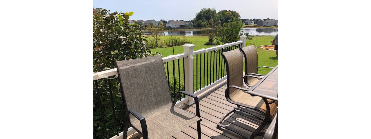Trex Select railing with a wonderful view