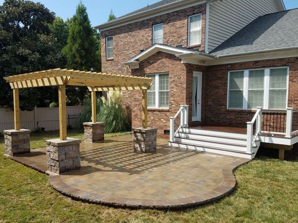 Trex Deck with Patio & Pergola