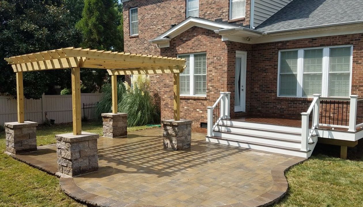 Trex Deck with Patio & Pergola