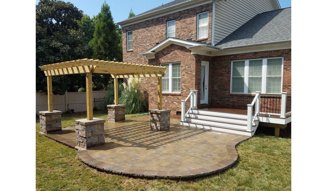 Trex Deck with Patio & Pergola