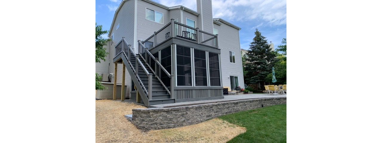Trex Deck and Under Deck Screen Room in Lindenhurst