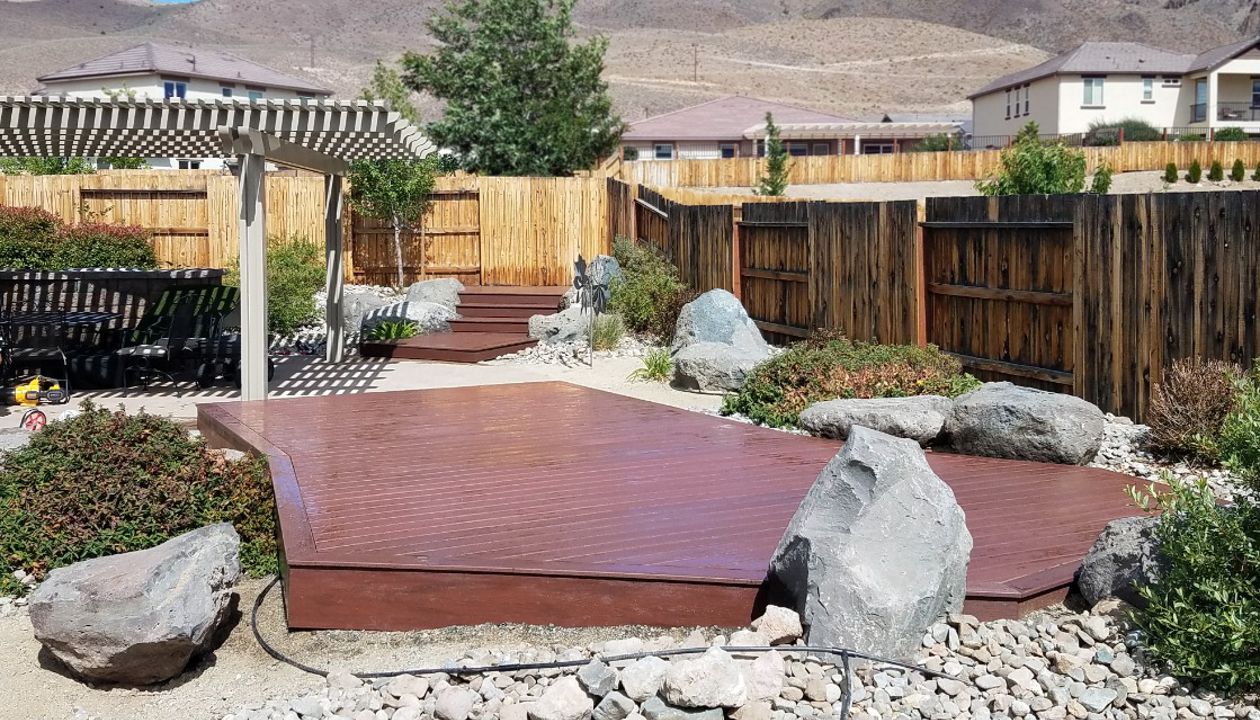 Trex deck and steps, Reno, NV