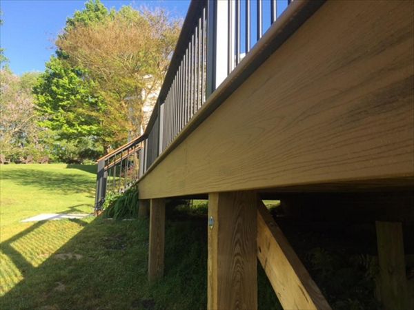 Trex Transcend Tiki Torch fascia board provides the perfect finishing touches