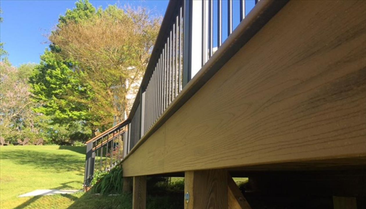 Trex Transcend Tiki Torch fascia board provides the perfect finishing touches