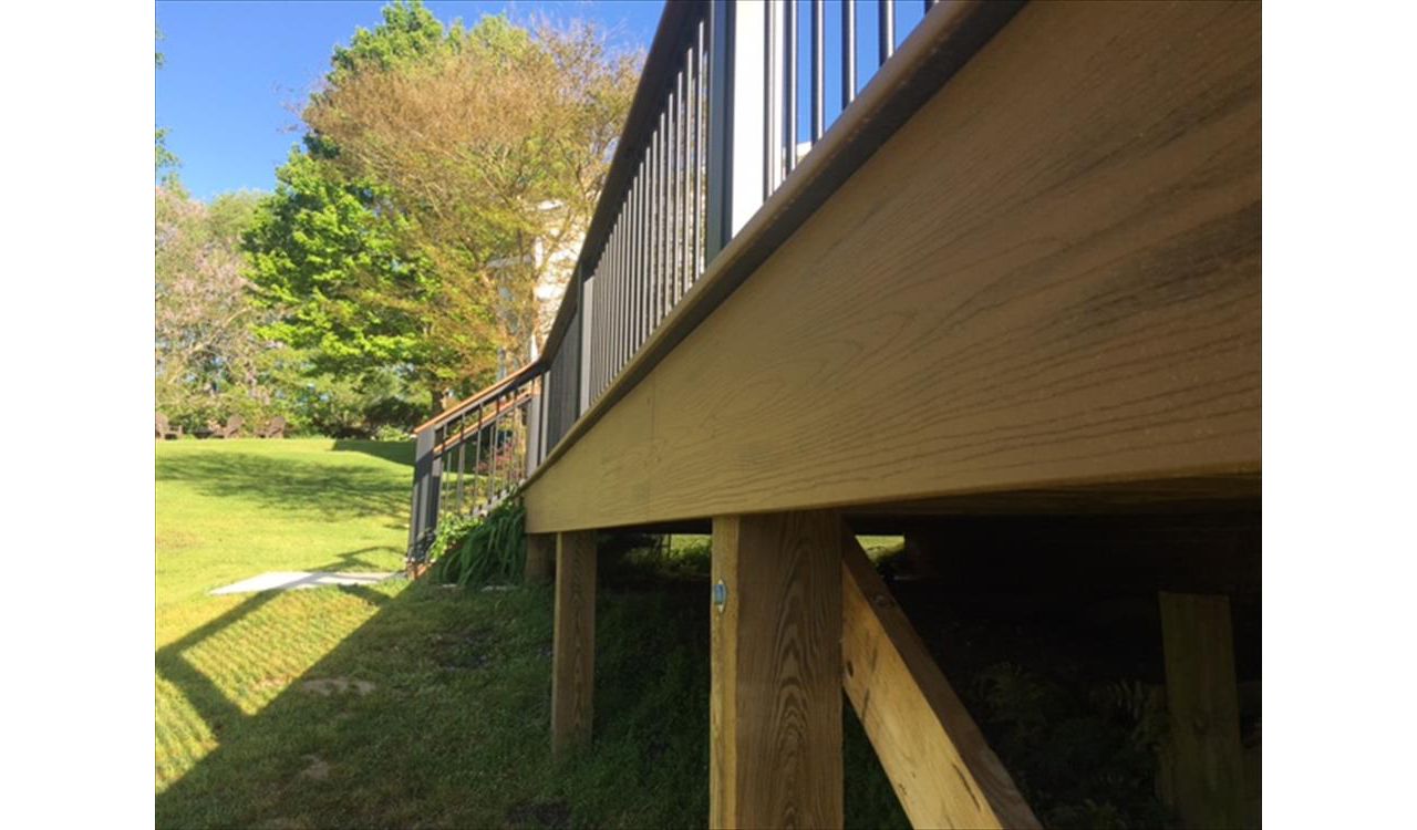 Trex Transcend Tiki Torch fascia board provides the perfect finishing touches