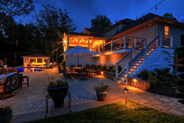 Trex Transcends Deck with Open Porch, Pool, Pavilion, & Custom Hardscapes