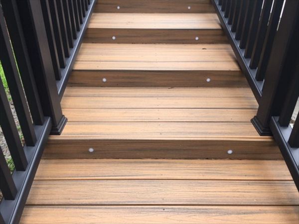 Wider stair treads provided great footing and ease of use for this client