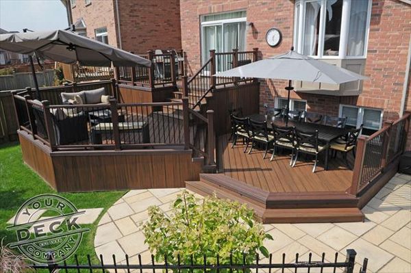 Multi level Trex deck by Your Deck co. in Richmond Hill