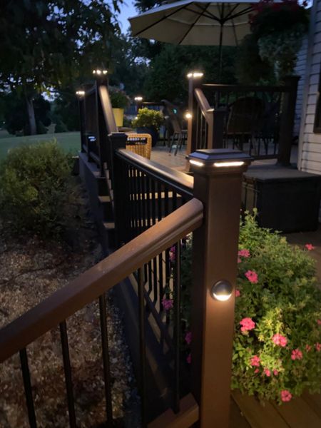 Low Voltage Lighting including Post Cap Lights and Deck Rail Lights