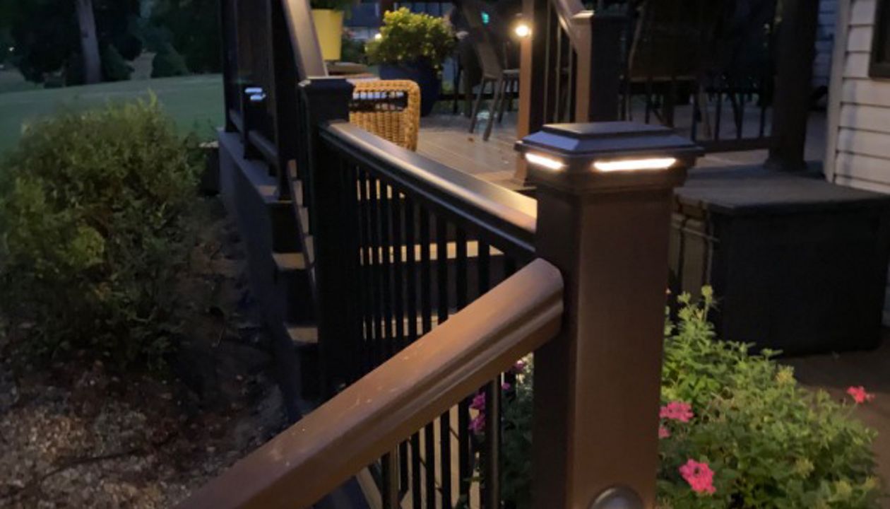 Low Voltage Lighting including Post Cap Lights and Deck Rail Lights