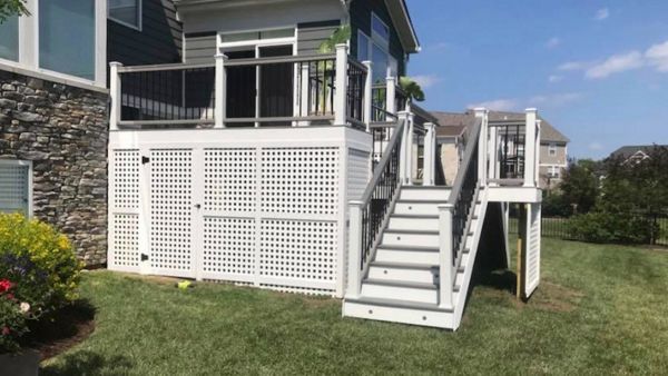 Trex deck with Latticeworks in Carmel