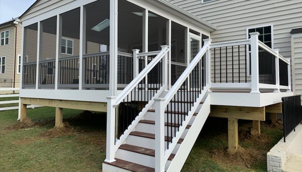The Deck & Fence Company can build a screened porch or gazebo with your deck.