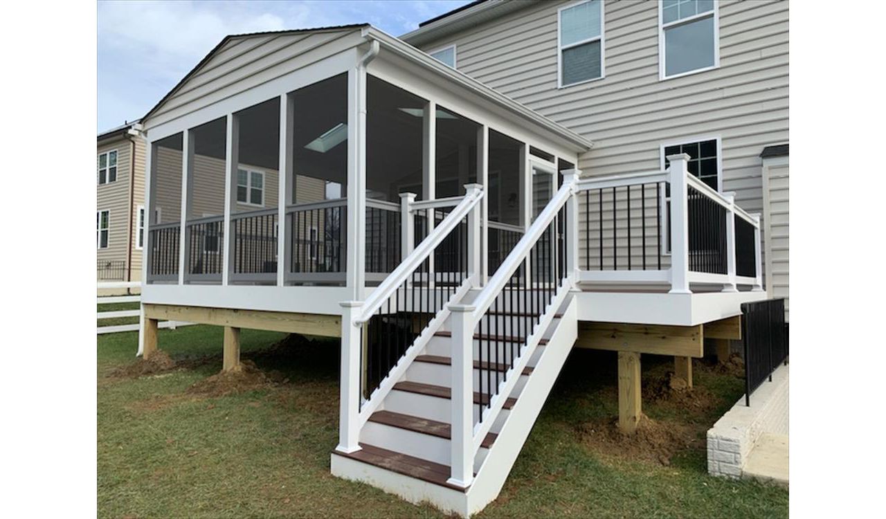 The Deck & Fence Company can build a screened porch or gazebo with your deck.