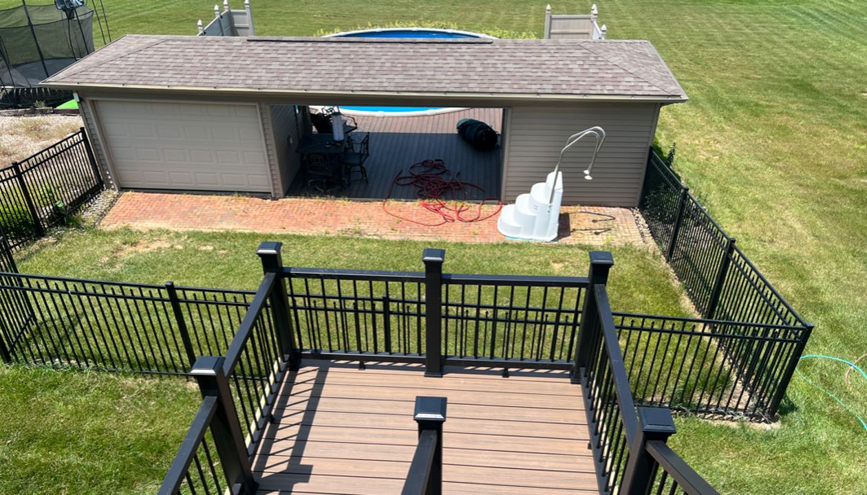 Landing and stairs for 13' elevation