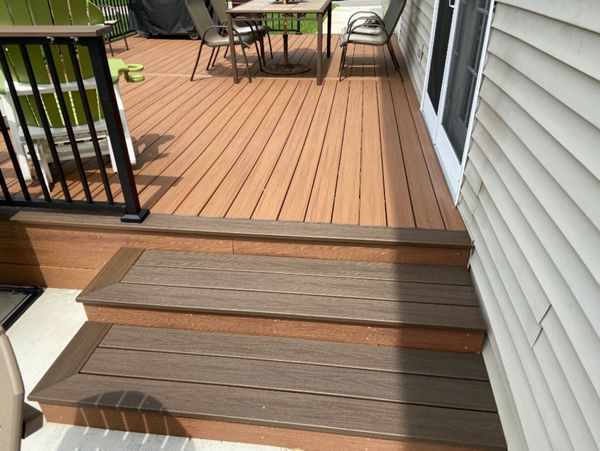 Custom three tread stairs