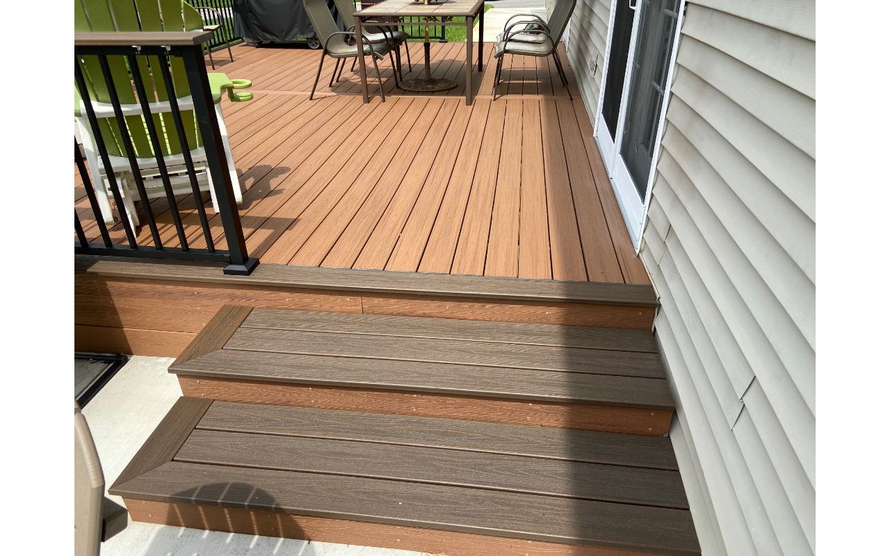 Custom three tread stairs