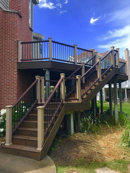 Trex deck_ Trex lighting_ Composite deck_ Composite decking_ Trex decking_ Barrington IL Stairs