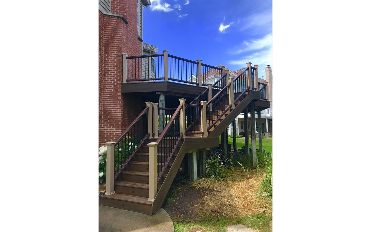 Trex deck_ Trex lighting_ Composite deck_ Composite decking_ Trex decking_ Barrington IL Stairs