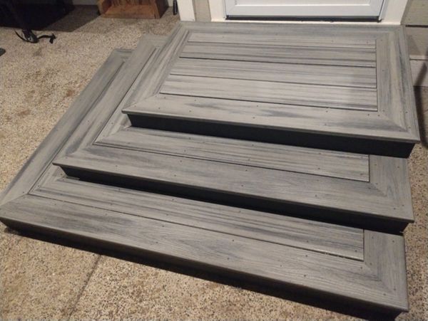 Update back stairs Island Mist