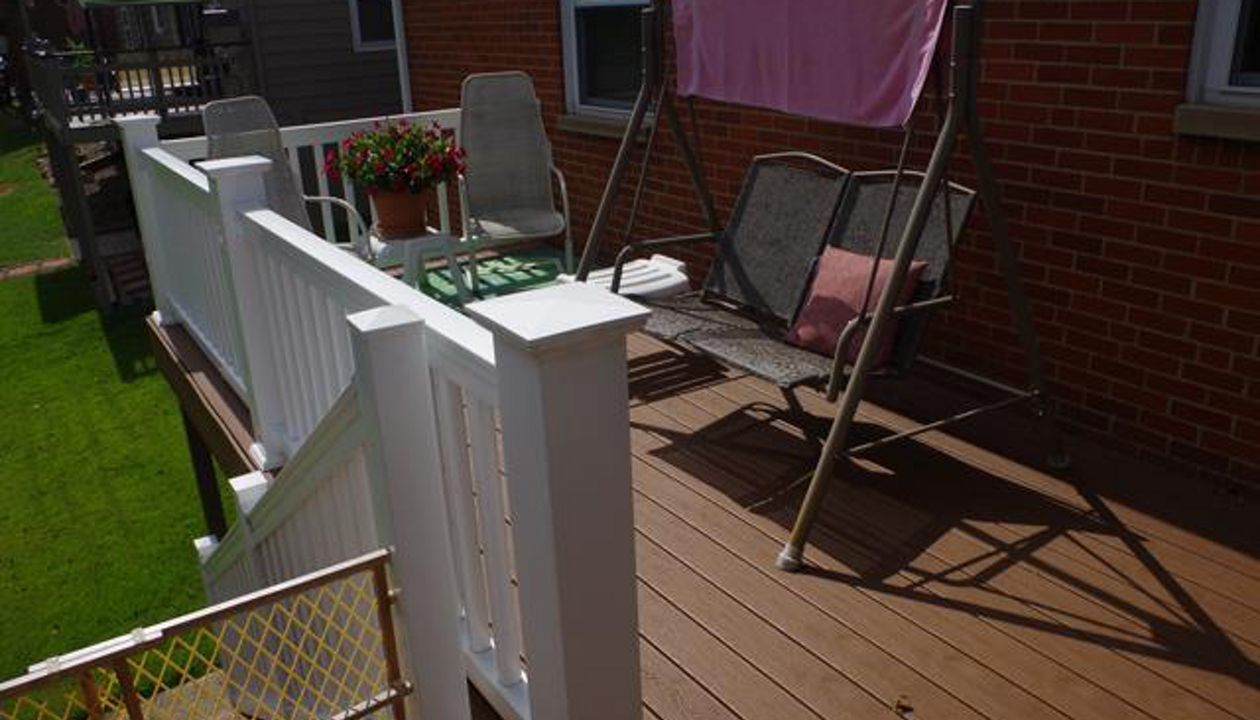 Transcend Lava Rock grooved decking