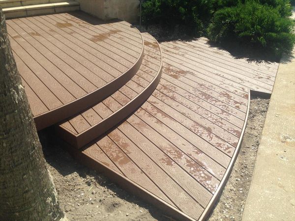 This is not your average rectangle deck. We love to think outside of the box!