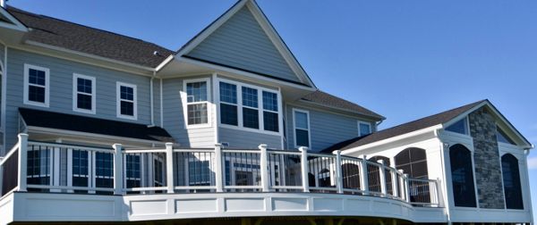 Curved Deck Cocktail Railing