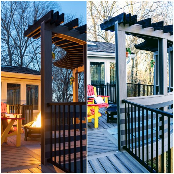 Godfrey, Il Trex Rocky Harbor & Signature Railing in black
