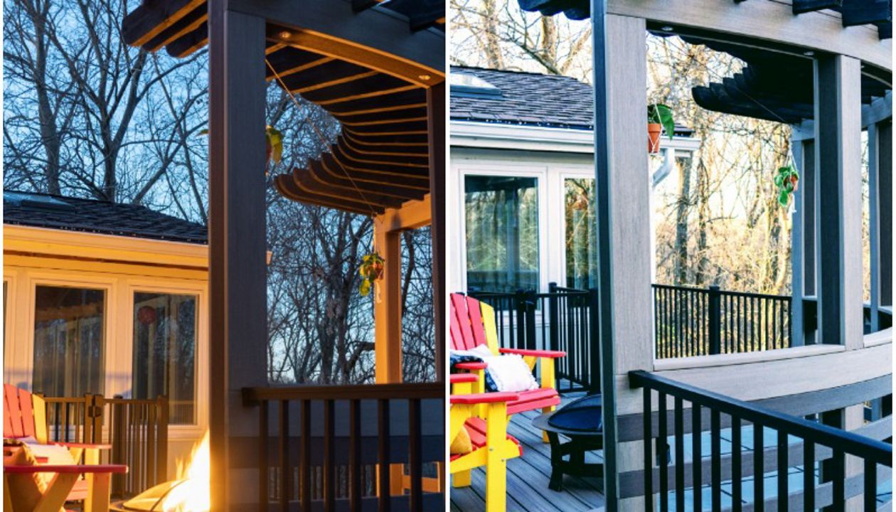 Godfrey, Il Trex Rocky Harbor & Signature Railing in black