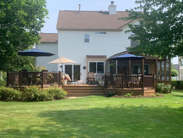 Trex Deck and Screen Room in Lake Villa