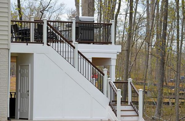 Trex Storage Area under stairs