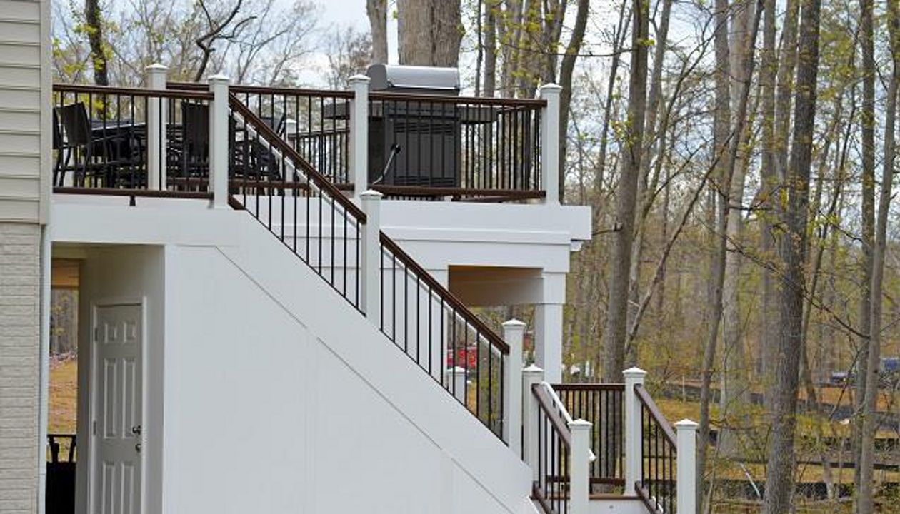Trex Storage Area under stairs