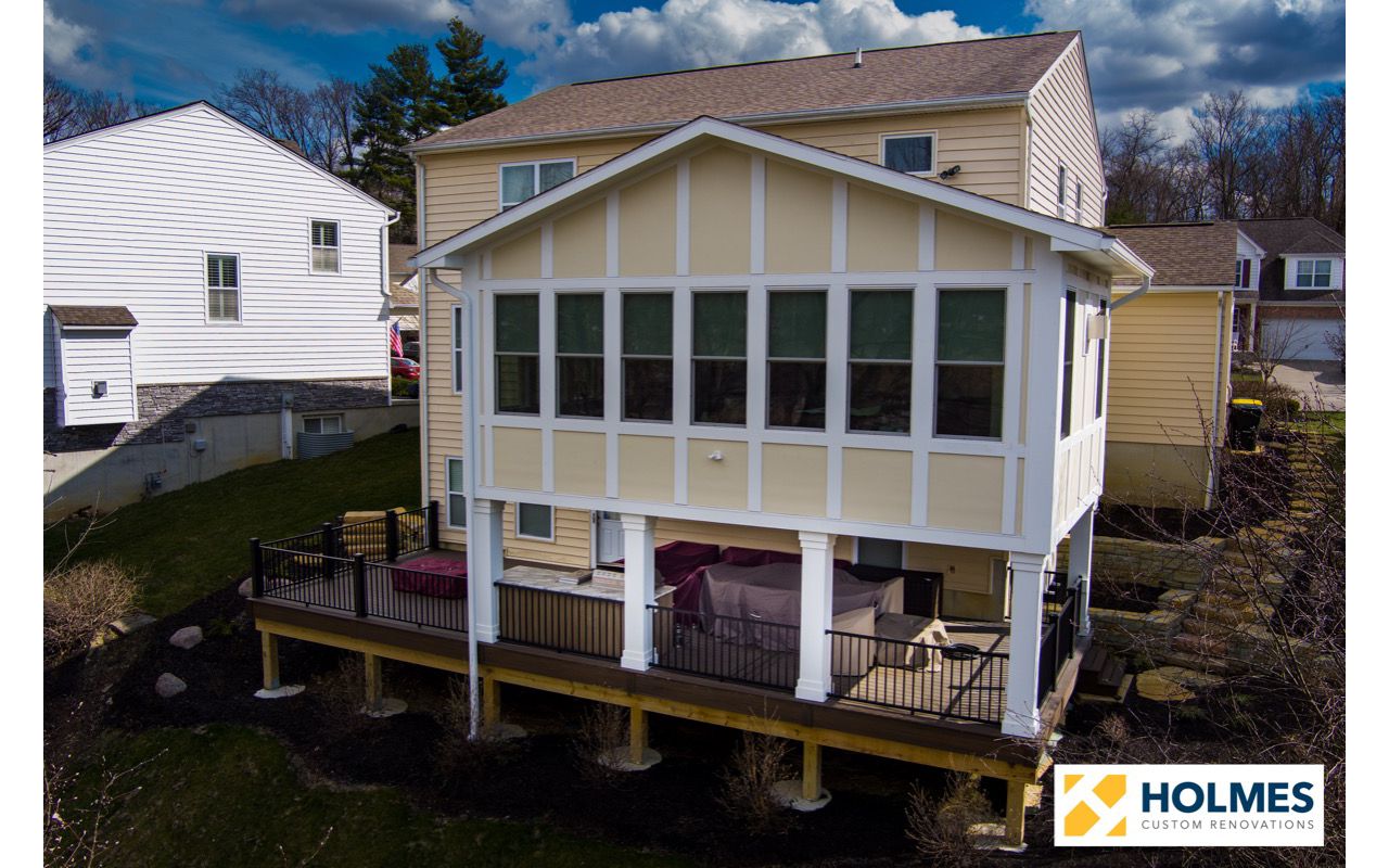 2022 Deck and 4-Season Room Project in Madeira Ohio