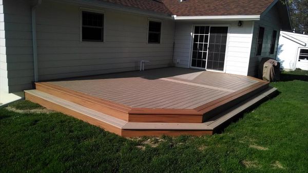 Multi color Trex deck in Apalachin, NY