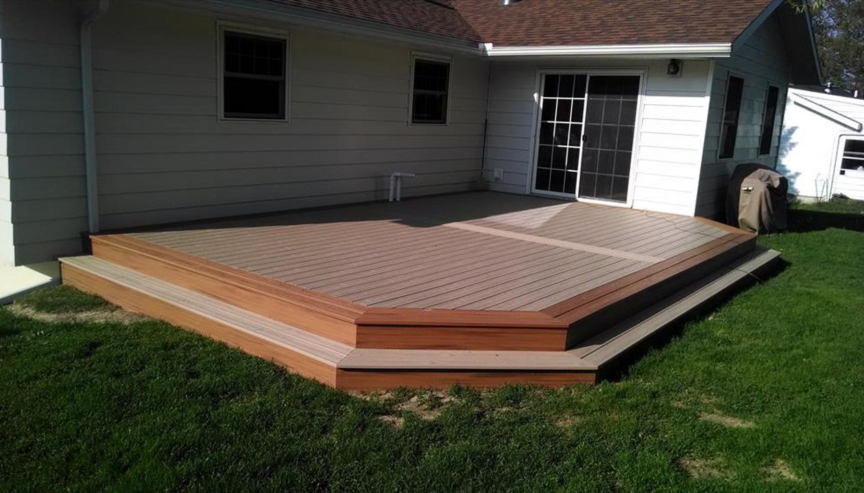 Multi color Trex deck in Apalachin, NY