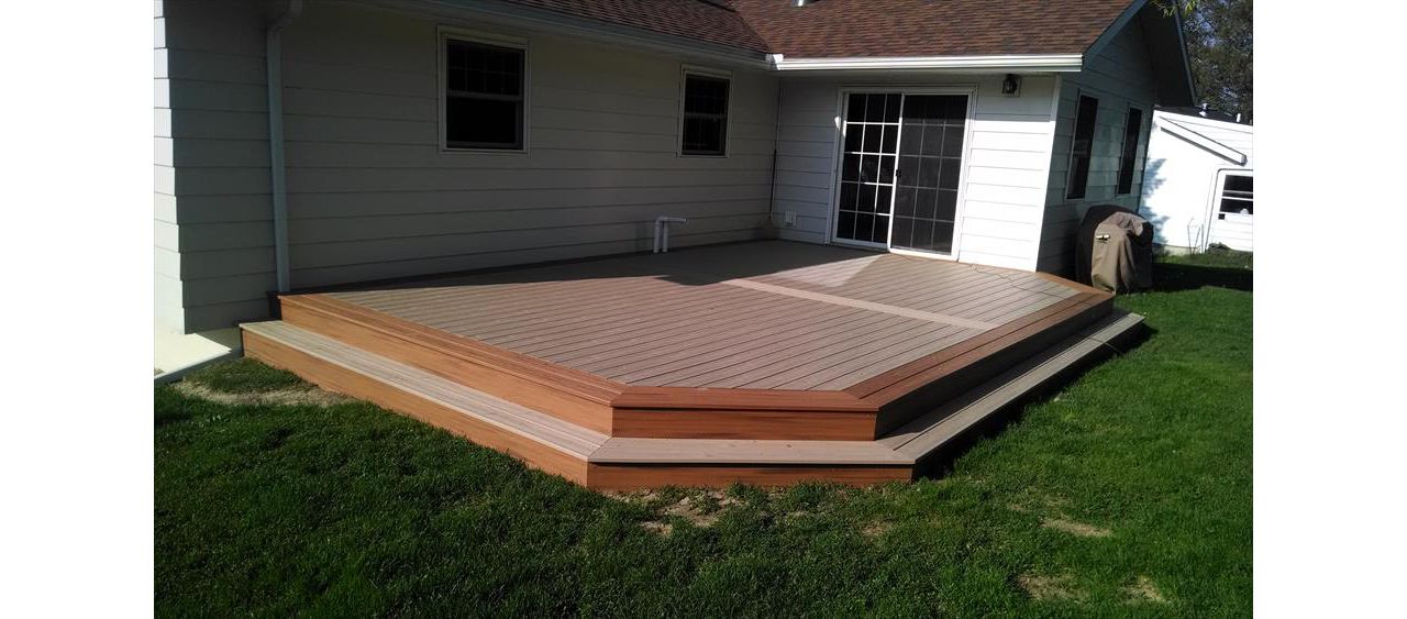 Multi color Trex deck in Apalachin, NY