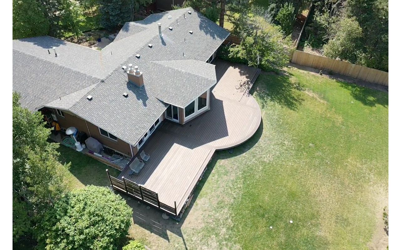 Cottonwood Heights Curved Elevations Framing with Transcends decking