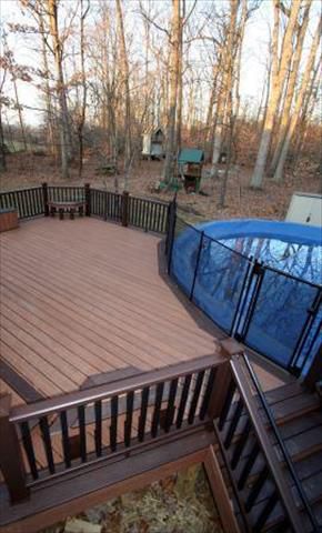 tiki torch with lava rock border