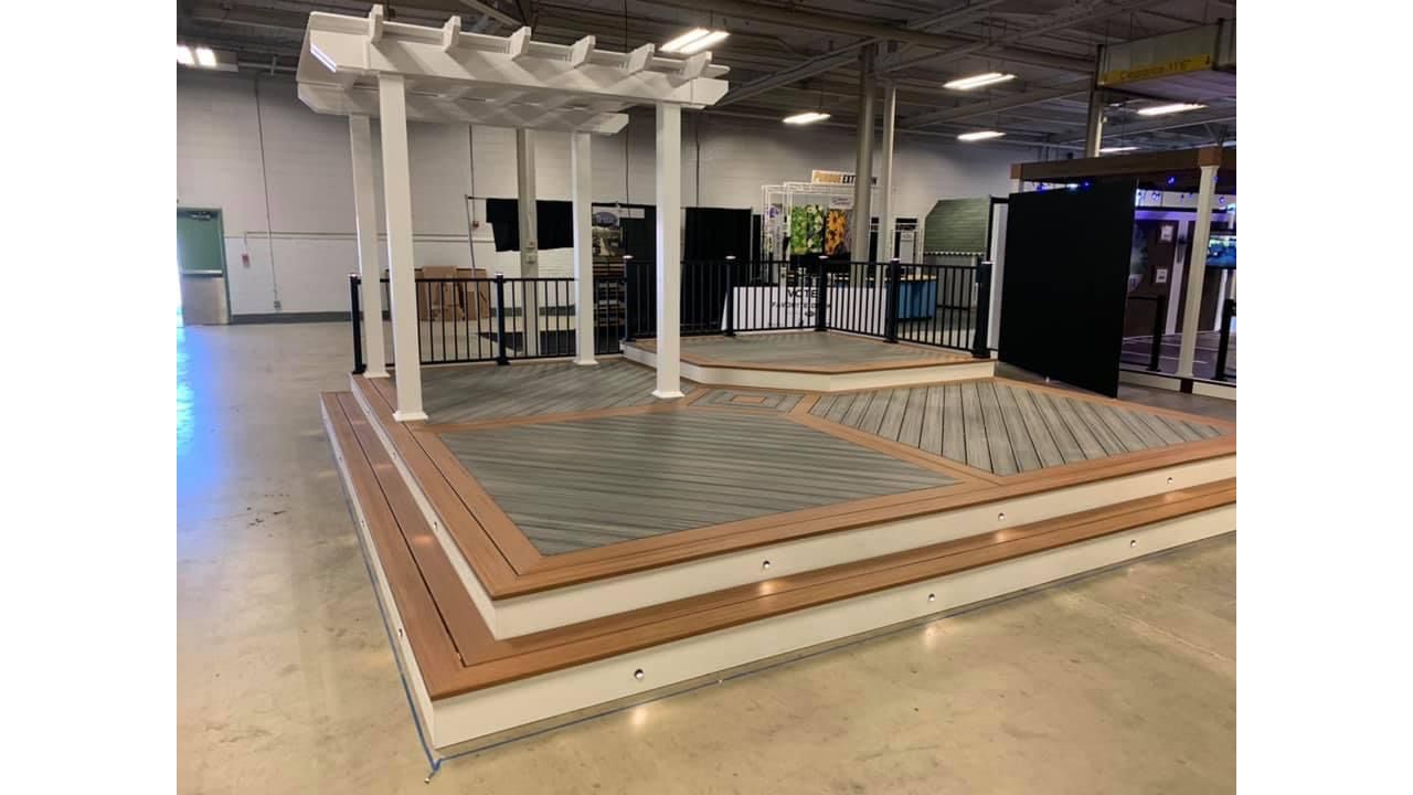 2020 Trex "Deck Wars" competition deck at Indy Flower and Patio show