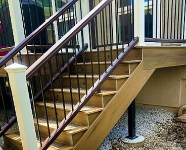 Trex Transcend Havana Gold Trex Transcend railing Trex Elevations framing