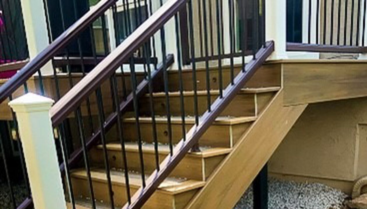 Trex Transcend Havana Gold Trex Transcend railing Trex Elevations framing