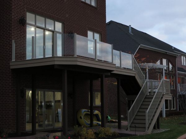 Trex Deck with Glass rail