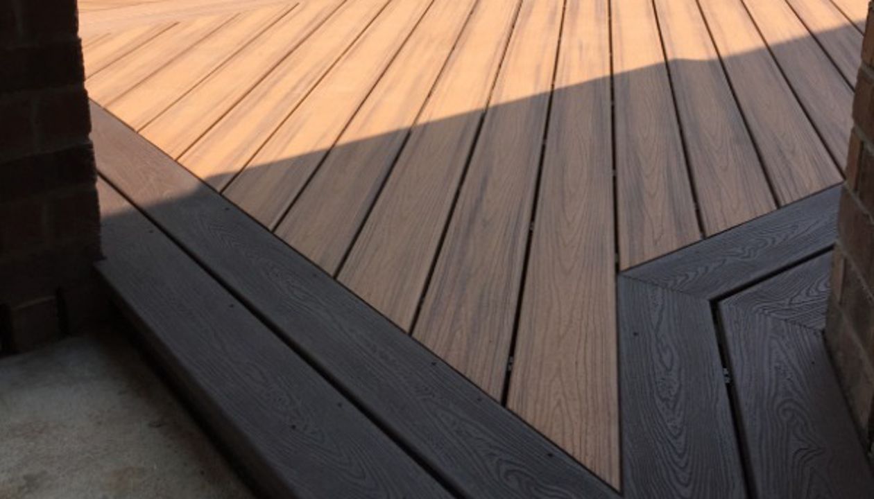 Tiki Torch Deck with Vintage Lantern Railing and Swim Spa 2