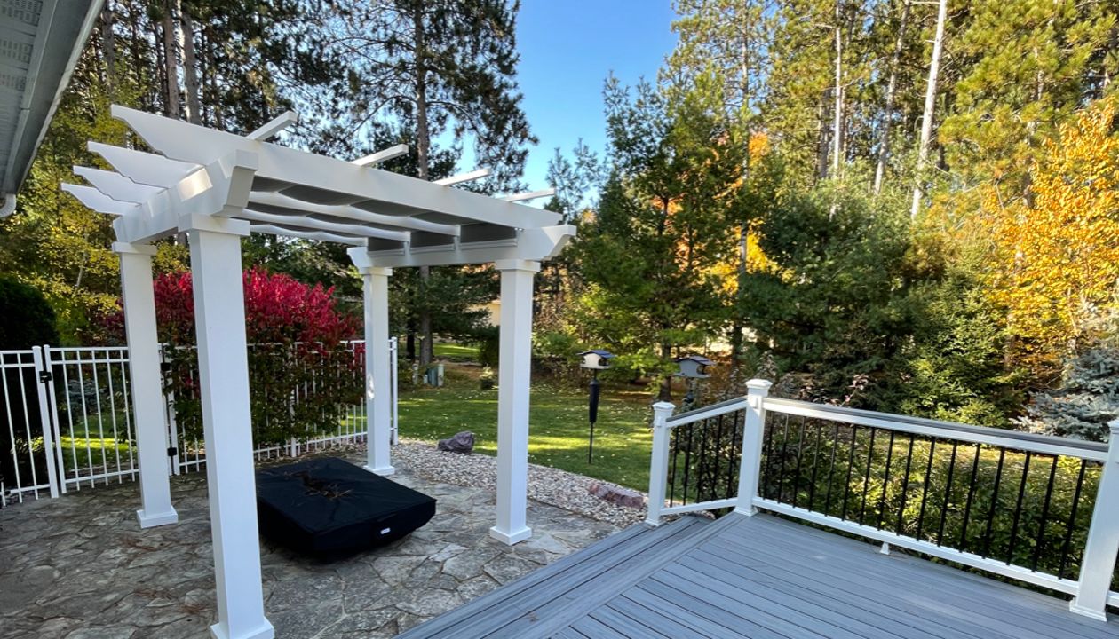 Include a Trex Pergola to your new outdoor space!