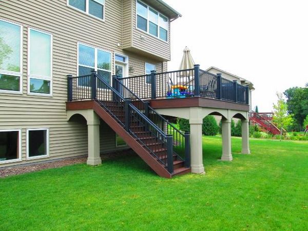 Trex decking and fascia in Lava Rock - Plymouth