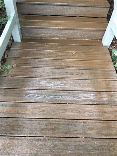 Even in wet conditions, Trex Transcend provides a great sturdy surface