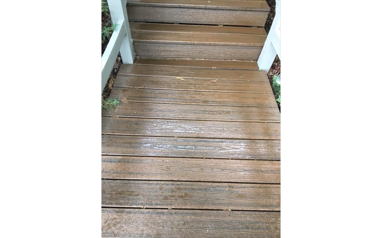 Even in wet conditions, Trex Transcend provides a great sturdy surface