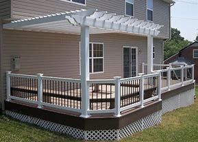 Pergola shade on the hot summer days, and open in spring and fall